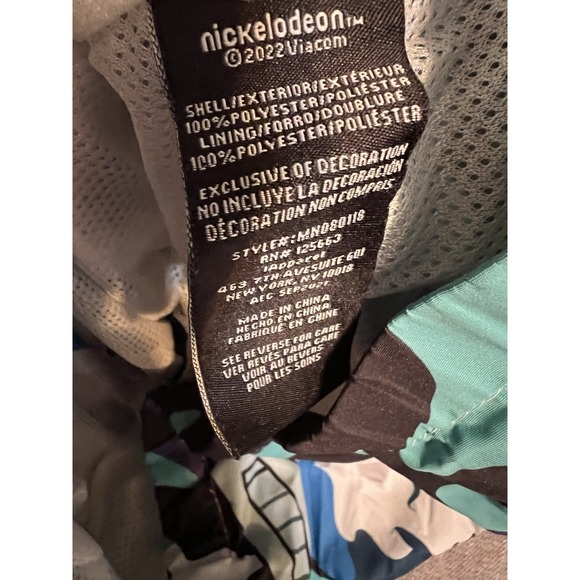 Members Only Nickelodeon Hey Arnold Full Zip Windbreaker Jacket Hooded Size S - Picture 13 of 14